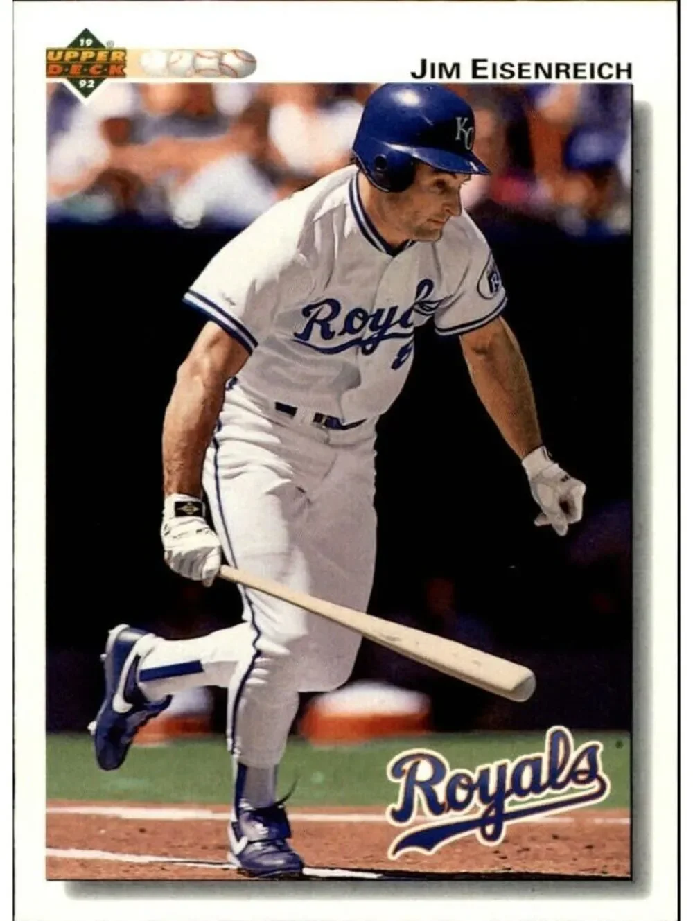 Jim Eisenreich 1992 Upper Deck MLB #539 Baseball Card Kansas City Royals